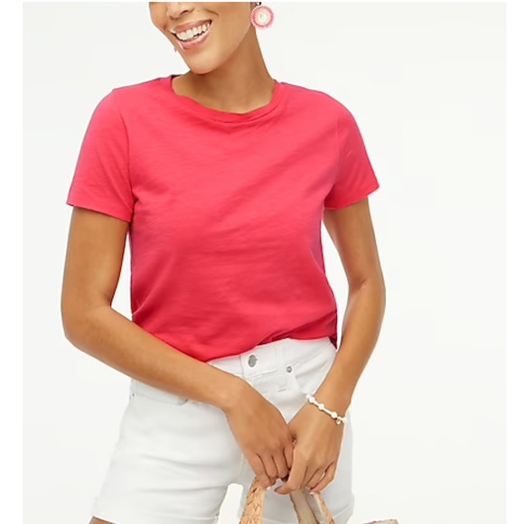 NWT J. Crew Bronzed Spice Vintage Slub Cotton Crewneck Tee - Picture 3 of 9